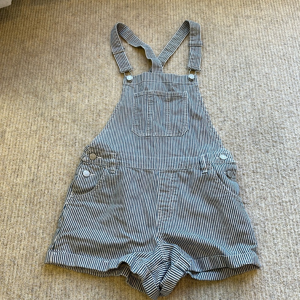 PacSun Blue and White Striped Romper Size 25